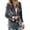 Grey, variant on sususu Womens Blazer Jacket,Navy Blazer for Women,Elegant Modern Tailored Fit Long Sleeve Notch Lapel Solid Color for Business formal Attire And Wear - Grey