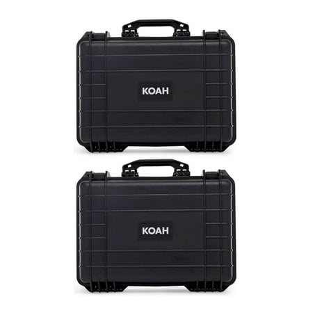 UPC: 0196271557593 | Koah Weatherproof Hard Case with Customizable Foam (18 x 14 x 7 Inch  2-Pack)