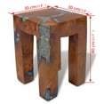 thumbnail image 4 of vidaXL Tabouret en Bois de Teck Massif et Résine, 4 of 5