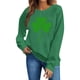 thumbnail image 3 of Suéteres de Manga Larga de Mujer con Cuello Redondo Impreso Suelto Casual para la Fiesta Del Día de San Patricio Y el Uso Diario, 3 of 6