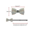 thumbnail image 3 of INSPIRE CHIC Womens Bow Tie Fine Diamonds Shiny Collar Adjustable Bow Tie Colorful 2, 3 of 5