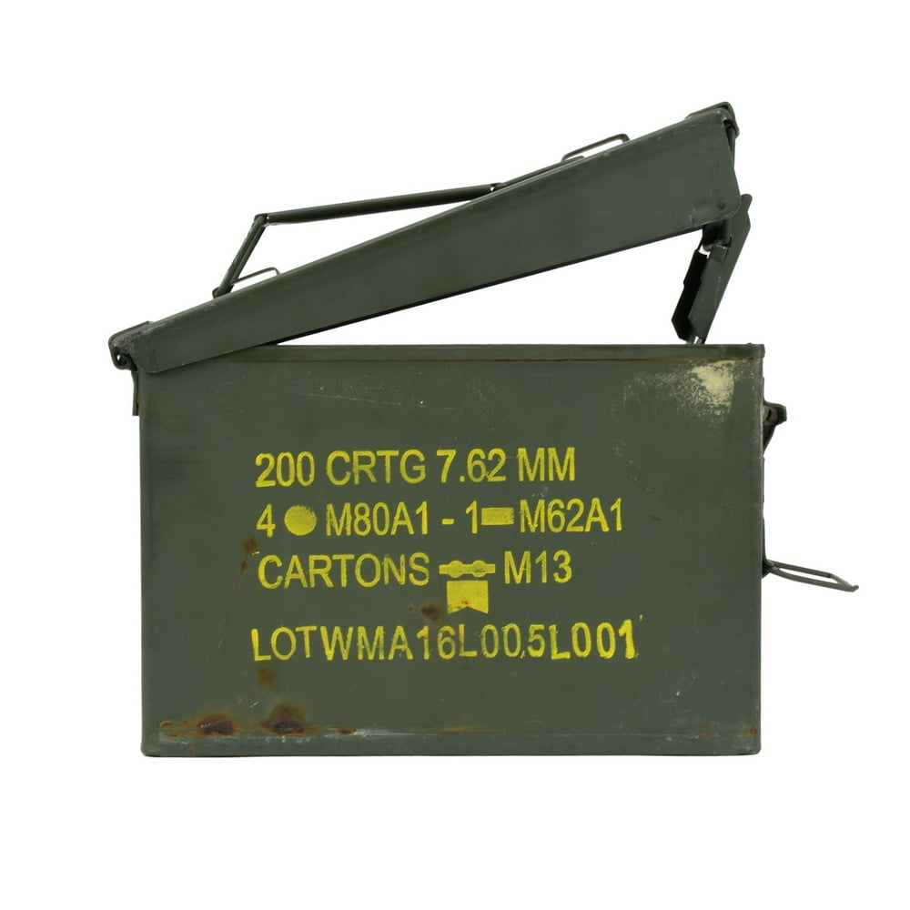 Military Surplus Metal Gun Ammo Can Shotgun Ammunition Storage Box