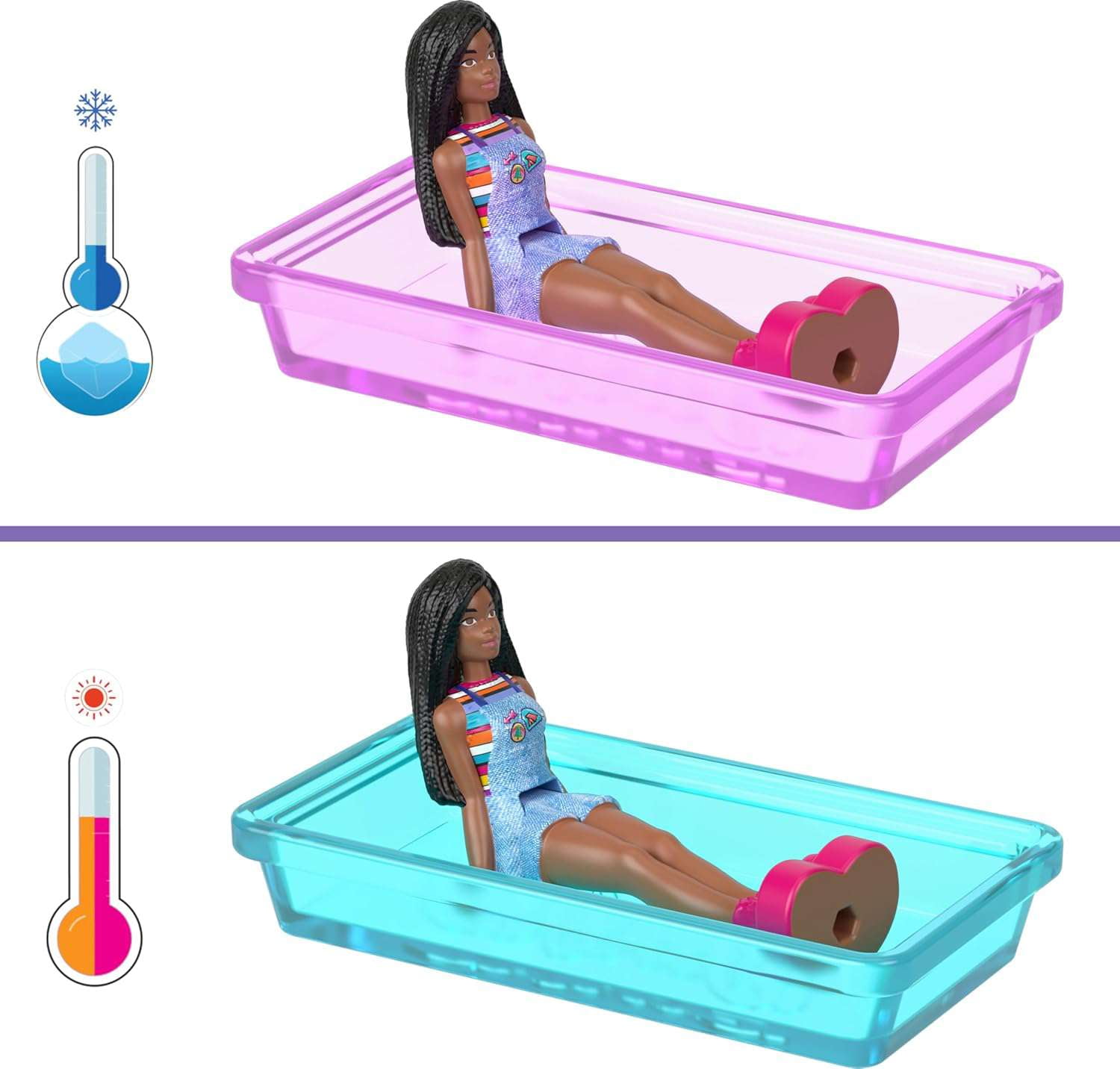Color Change Barbie DreamCamper, Dream Plane, Care Clinic & Beach Bug Convertible Mini Playset