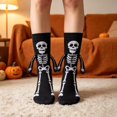 thumbnail image 5 of Halloween Hand Holding Stockings for Couples, Crew Sock Pair, Funny Halloween Party Socks, 5 of 5