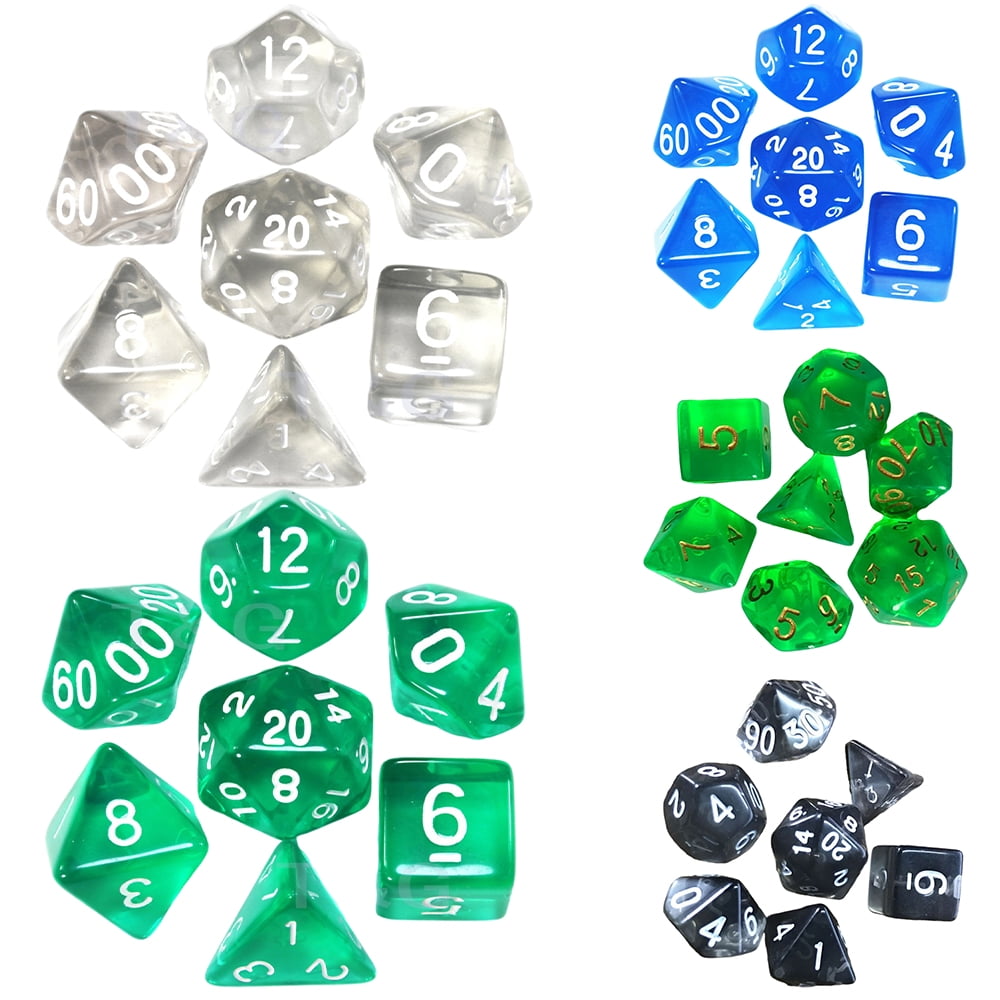 Details about   7 Types for One Set Polyhedral Dice Dice Polyhedral For DND RPG MTG Cool Set 