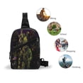 thumbnail image 5 of Lsque Five Nights At Freddy'S Pattern Chest Package – Foldable Waterproof Chest Bag with Adjustable Shoulder Strap, Double Zipper Compartments & D-Buckle Design, 5 of 7