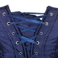 thumbnail image 4 of Grebrafan Corsets Lace up Bustier Women Navy Blue XS, 4 of 5