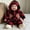 Red, variant on YHAJDS Girls Boys Winter Fleece Clothes Hooded Romper Snowsuit Footed Jumpsuit