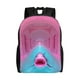 thumbnail image 1 of Disketp Pink Shark Pool Fantasy Mochila Unisex de Apertura Lateral Completa, Mochila para Laptop para Escuela, Trabajo y Viajes, 1 of 8