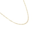 thumbnail image 2 of Cadena Martillada Bitono Ametrinaa Oro Italiano Sólido 10k 45cm, 2 of 5