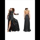 thumbnail image 2 of Vestido Elegante de Noche para Mujer, Sin Mangas, con Hombros Descubiertos, Ajustado, y Formal para Fiesta Negro M, 2 of 5