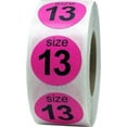 thumbnail image 1 of Autocollants Rose Vif Taille 13 0.75 Pouces Pouce Rond Lot de 500, 1 of 1