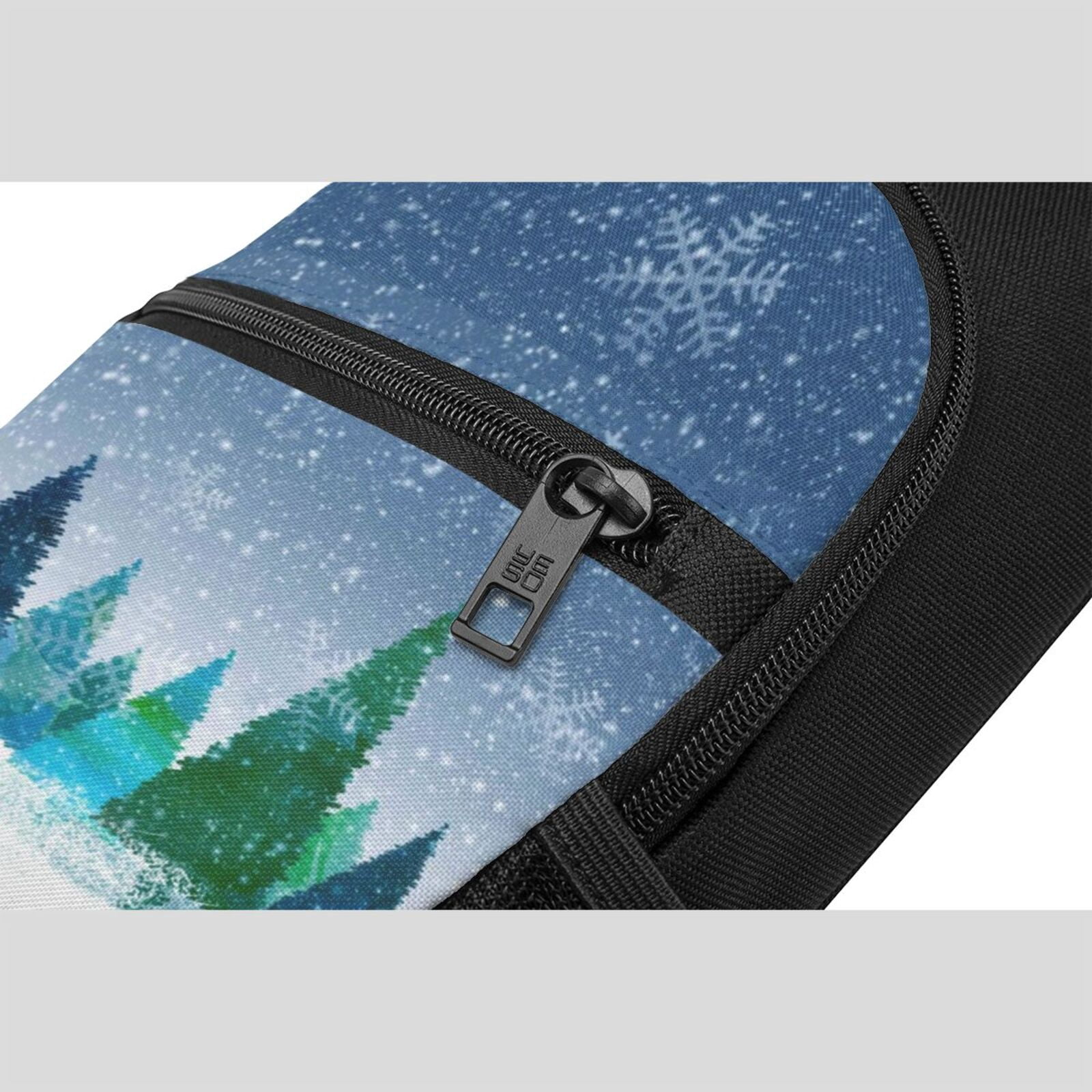 Xecao's Christmas Trees Print Sling Bag: A Versatile Chest, Shoulder, and Crossbody Backpack for Casual Days Out, Perfect for Both Men and Women