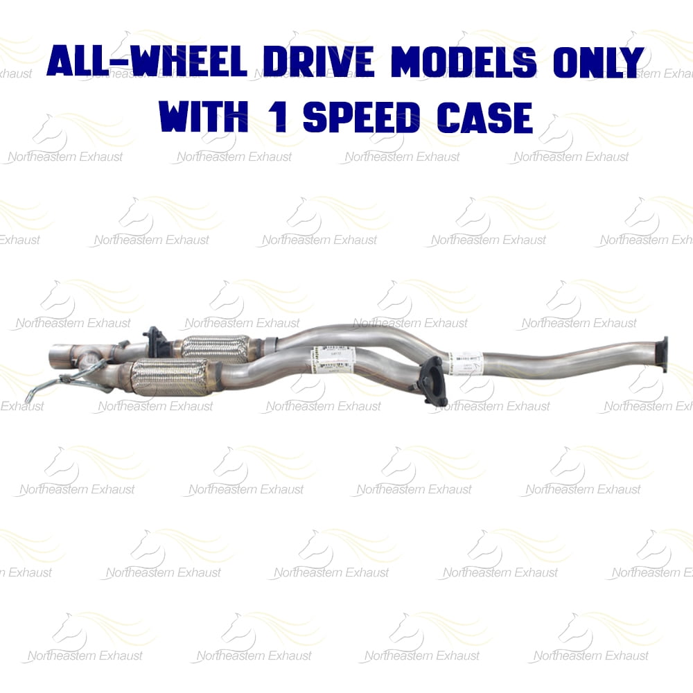 Northeastern Exhaust Front Pipe & Y-Pipe Fits 2014-2018 Jeep Cherokee 3.2L AWD (1-Speed Case) - Direct Fit | Stainless Steel Exhaust System Kit