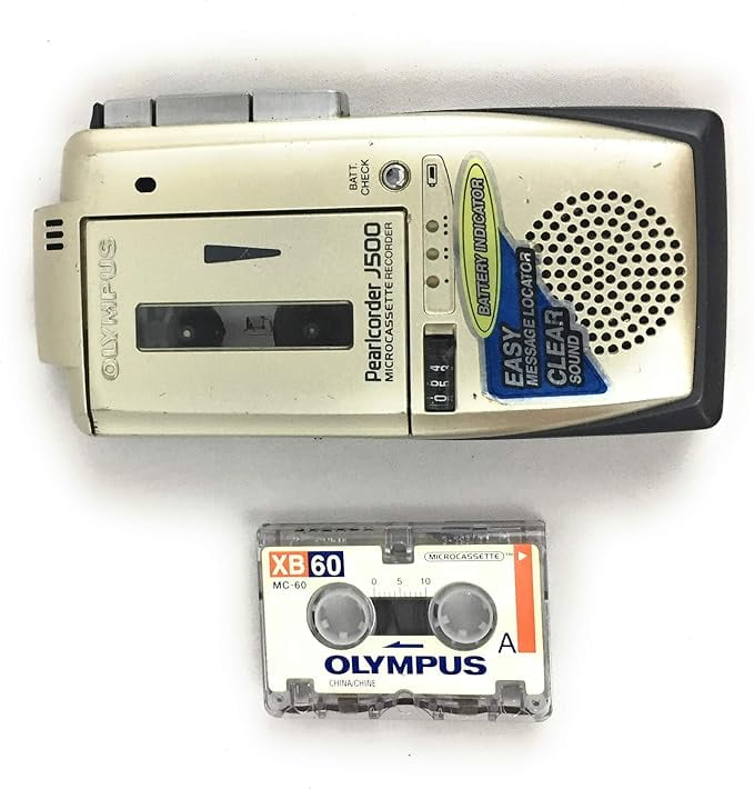 Olympus Pearlcorder J-300 Microcassette Recorder - Walmart.com
