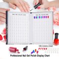 thumbnail image 3 of Profesional 180 Colores Nail Gel Polish Display Chart Nail Polish Color Board Nail Art Salon Set Abanopi Tarjeta de color de uñas, 3 of 7