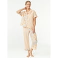 thumbnail image 2 of Joyspun Women's Woven Capri Pajama Pants, Sizes S to 3X, 2 of 5