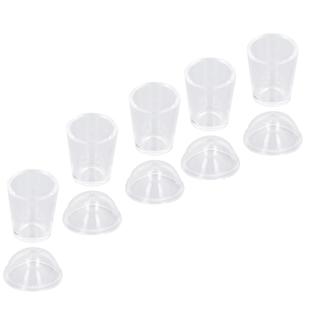 Mini Tazas de Café, 1/12 Tazas de Muñecas A Escala Transparente Claro para la Decoración para 3 Años de Edad.