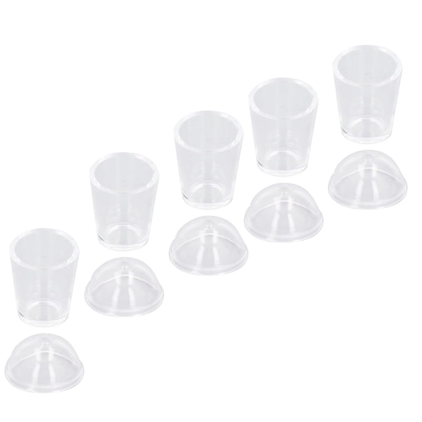 Mini Tazas de Café, 1/12 Tazas de Muñecas A Escala Transparente Claro para la Decoración para 3 Años de Edad.