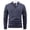 Gray, variant on Men's Quarter Zip Sweaters, Stand-Up Collar Long Sleeve Warm Work Knitted Sweaters Khaki Size M