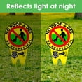 thumbnail image 4 of letreros de perro sin caca para jardín de patio, letrero de perro sin caca con estaca que refleja la luz en la oscuridad BANYUO  Hogar, 4 of 5