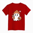 thumbnail image 5 of TOWED22 Spooky Season Shirts for Toddler Baby Boys Girls Halloween T-Shirt Ghost Graphic Tees Short Sleeve Tops,Red,12-13 Y, 5 of 5