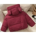 thumbnail image 6 of Girl Winter Coat Hooded Puffer Jacket Kids Girls Red Jacket Zip up Long Sleeve Waterproof Boys Thicken Jacket Boys Winter Coat Size 7-8 Years, 6 of 8