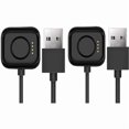thumbnail image 1 of W829 Compatible avec OnePlus Watch 3 Chargeur, Câble de Station de Charge USB Compatible avec OnePlus Watch 3, 2, 2R Smartwatch (2 Pack-Noir+noir), 1 of 1