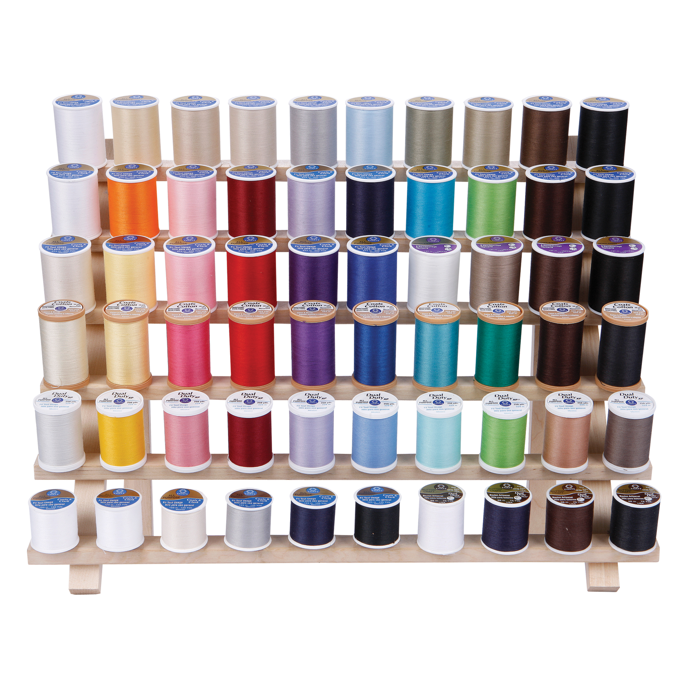 Dritz Wooden Thread Rack, 60 Spools - image 2 of 4