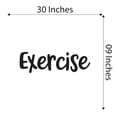 thumbnail image 4 of Dad Exercise Encouraging Quotes & Sayings Wall Decal Decoration Fitness Sports Health Wall Art Mural Lasts Years and Easily Removable - Size: 30 In(W) x 9 In(H), 4 of 5