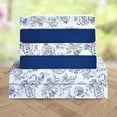 thumbnail image 2 of Elegant Comfort Luxury Soft Bed Sheets Paisley Pattern - 1500 Series Microfiber Softness Wrinkle and Fade Resistant (6-Piece) Bedding Set, King, Paisley Indigo, 2 of 6