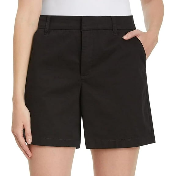 Gloria Vanderbilt Women's Chino Shorts, Black, 8