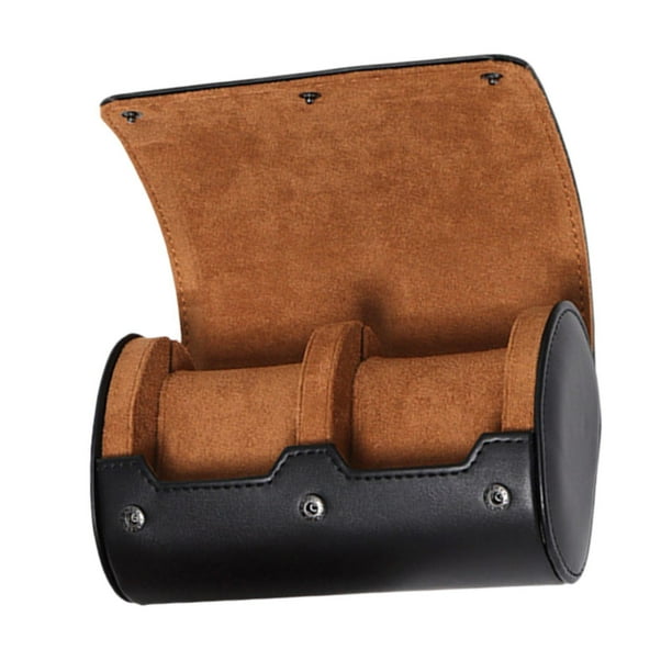 Estuche de viaje enrollable para relojes, 1, 2 o 3 ranuras, práctico y resistente a caídas, organizador de relojes de pulsera, caja enrollable para do 2 ranuras