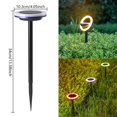 thumbnail image 1 of Luces LED solares para exteriores, lámpara impermeable para césped, iluminación hacia arriba y hacia abajo, paisaje, patio, camino, valla, decoración de iluminación de calle, 1 of 4
