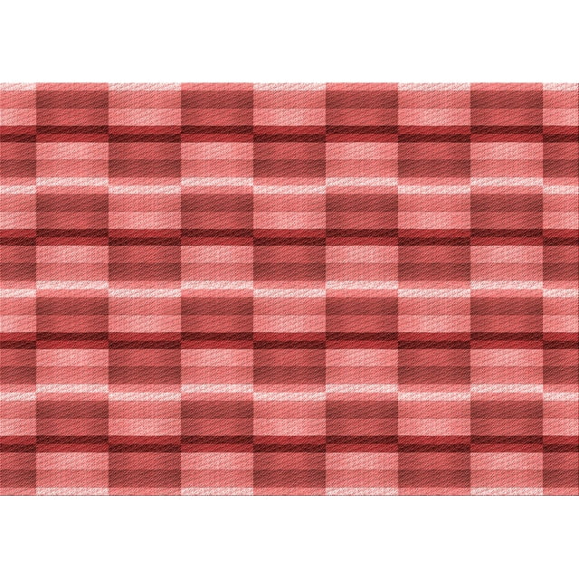 Ahgly Company Machine Washable Indoor Rectangle Transitional Red Area Rugs, 5' x 7'