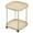 Khaki, variant on Villertech End Table with Wheels,Sofa Side Table,Modern Nightstand for Living Room Bedroom,White
