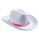 thumbnail image 3 of Sombrero de vaquero Sombreros de Decorativos de ala ancha Transpirable Accesorios de vestuario Jazz blanco rosa Yuyangstore Sombrero de vaquero, 3 of 8