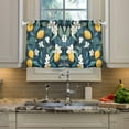 thumbnail image 2 of Yayeee Kitchen Curtains Tier Pair Light Filtering 27"x36" Rod Pocket Short Cafe Window Panel, Floral Lemon, 2 of 7