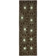 thumbnail image 4 of SAFAVIEH Soho Megan Floral Wool Runner Rug, Brown/Teal, 2'6" x 8', 4 of 8