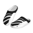 thumbnail image 2 of Yiaed Abstract Monochrome Profile Print Slippers Fuzzy Warm Cozy Slippers Non Slip House Slippers For Indoor Outdoor Slippers House Slippers-8, 2 of 7