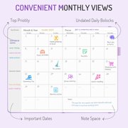 Planner 2025-2026, Undated Weekly Planner for 2026, 2026 Planner Weekly & Monthly, Simplified Weekly & Monthly Calendar Planner, Agenda Journal to Track Goals & Tasks, Start Anytime, A5 Size