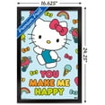 thumbnail image 3 of Hello Kitty - Happy Wall Poster, 14.725" x 22.375", Framed, 3 of 3