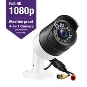 Loocam 1080p HD Bullet Security Camera 4-in-1 HD-CVI/TVI/AHD/CVBS, 36pcs IR LEDS, 150ft Infrared Night Vision,Outdoor/Indoor Surveillance CCTV Camera