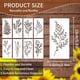 thumbnail image 3 of Plantillas de flores grandes para vallas de jardín - Decoración DIY 2024 Plantilla floral reutilizable para pintar patrones de setos de pared de madera, 3 of 6