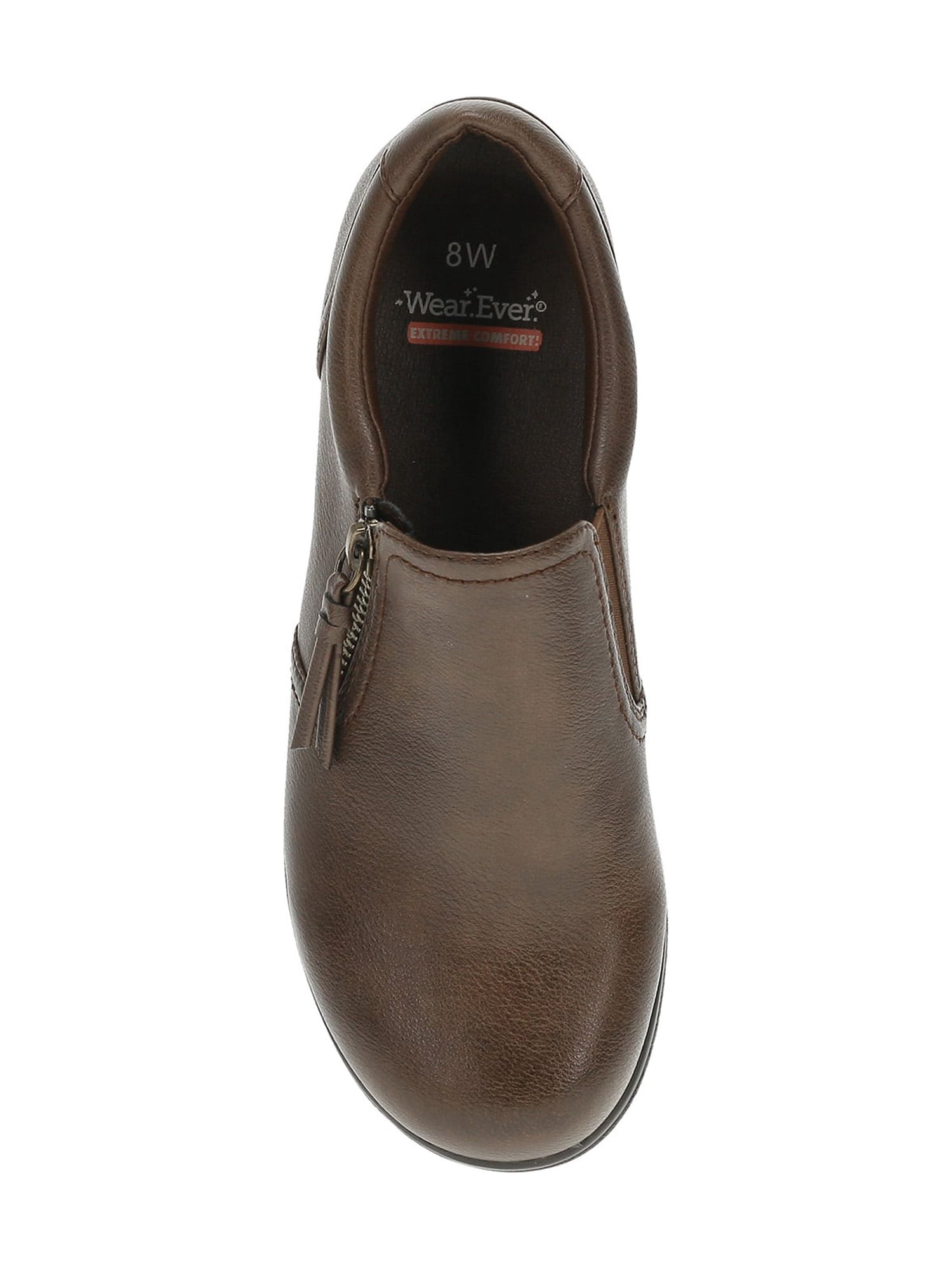 WearEver Womens Comfort Zip Wide Width Casual Shoes