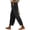 Black, variant on Wutalume Women's High Waist Linen Wide Leg Pants, Loose Casual Trousers with Slimming Effect for Summer, Breathable Lightweight,Ideal for Beach and City,Army Green L