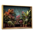 thumbnail image 2 of Designart "Urban Poetry In Graffiti Greenery I" Plants Floater Framed Canvas Art Print, 2 of 5