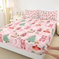 thumbnail image 3 of Manfei Christmas Nutcraker Soldier Queen Sheet Sets,Ballet Princess Flat Sheet,Green Xmas Tree Queen Fitted Sheet For Teens,Ultra Soft Home Decor,4pcs, 3 of 7
