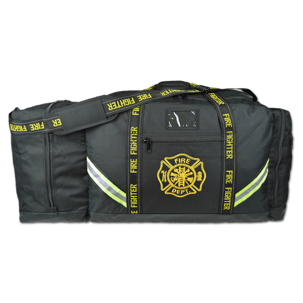 PERSONALIZED FIRST RESPONDER  Fireman XL Step-In Turnout Fire Gear Bag  BLACK