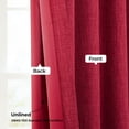 thumbnail image 5 of HPD Half Price Drapes Cardinal Faux Linen Room Darkening Curtains for Bedroom & Living Room Curtains (1 Panel), Door & Window Curtains 96 inches long, Rod Pocket Curtains & Drapes, 50W X 96L, 5 of 10
